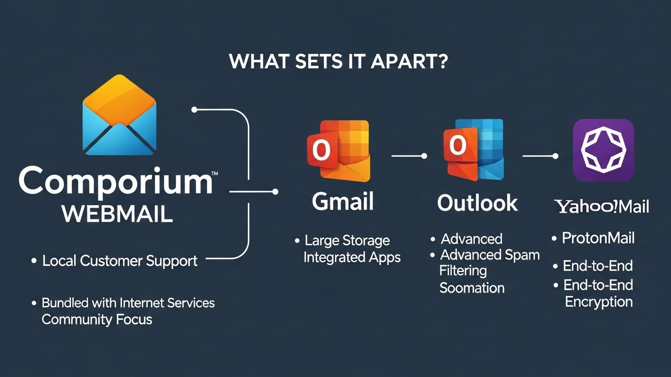 Comporium Webmail vs. Other Email Services: What Sets It Apart?