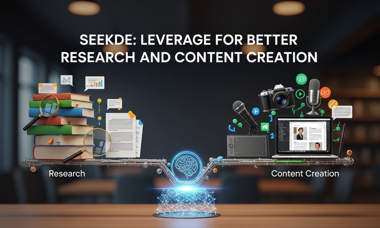 Seekde: Leverage for Better Research and Content Creation