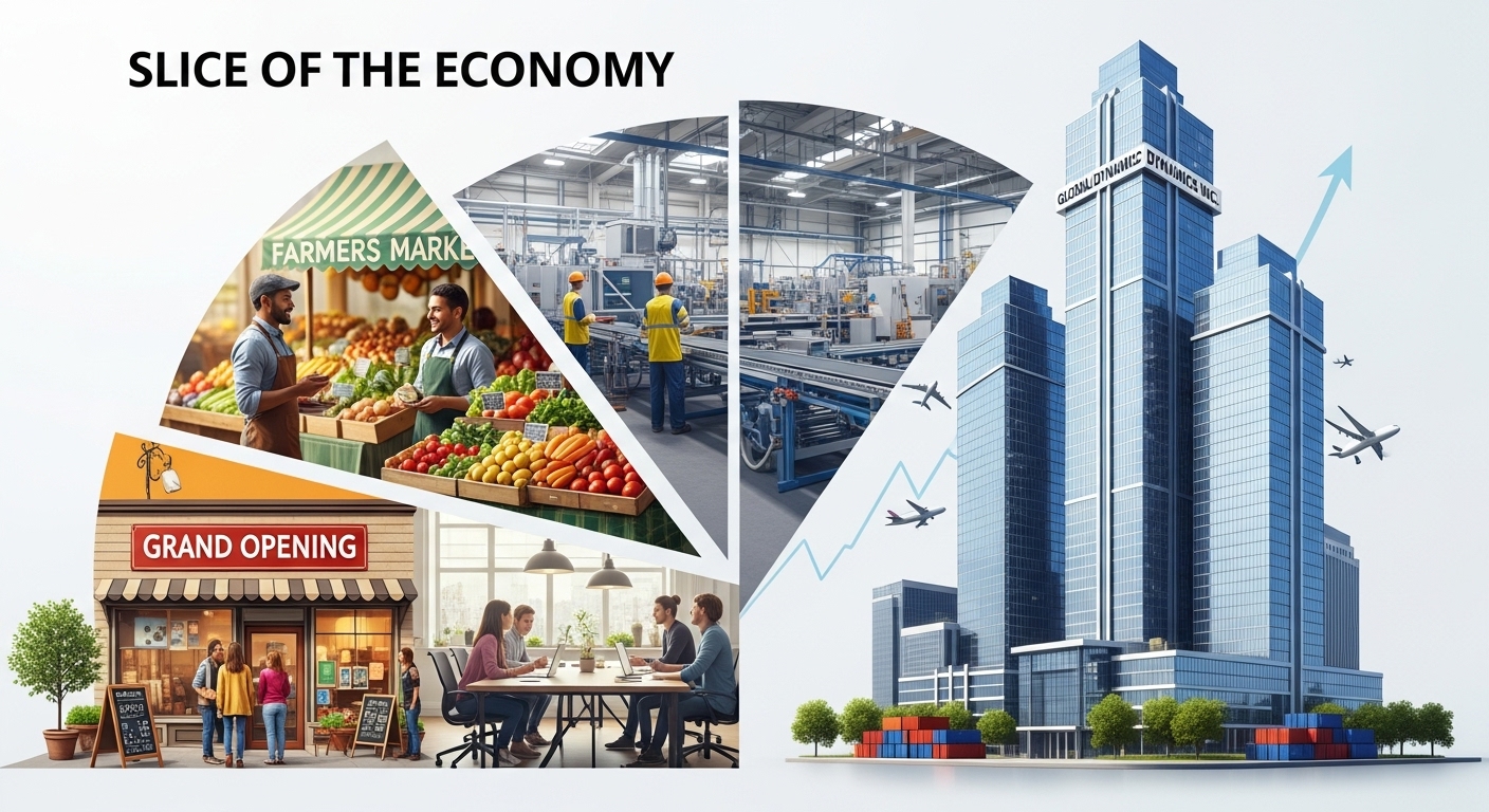 Slice of the economy: From Small Businesses to Large Corporations