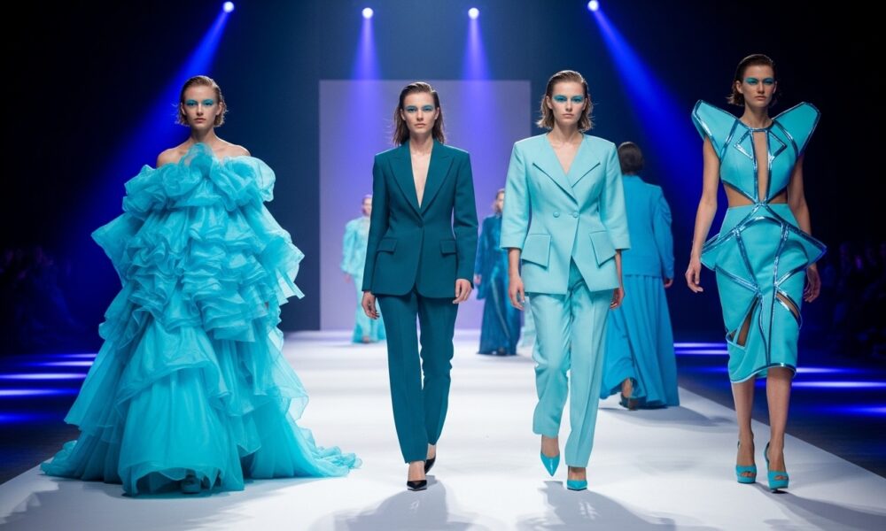 Cyanová in Fashion: Trends and Style Ideas for the Bold