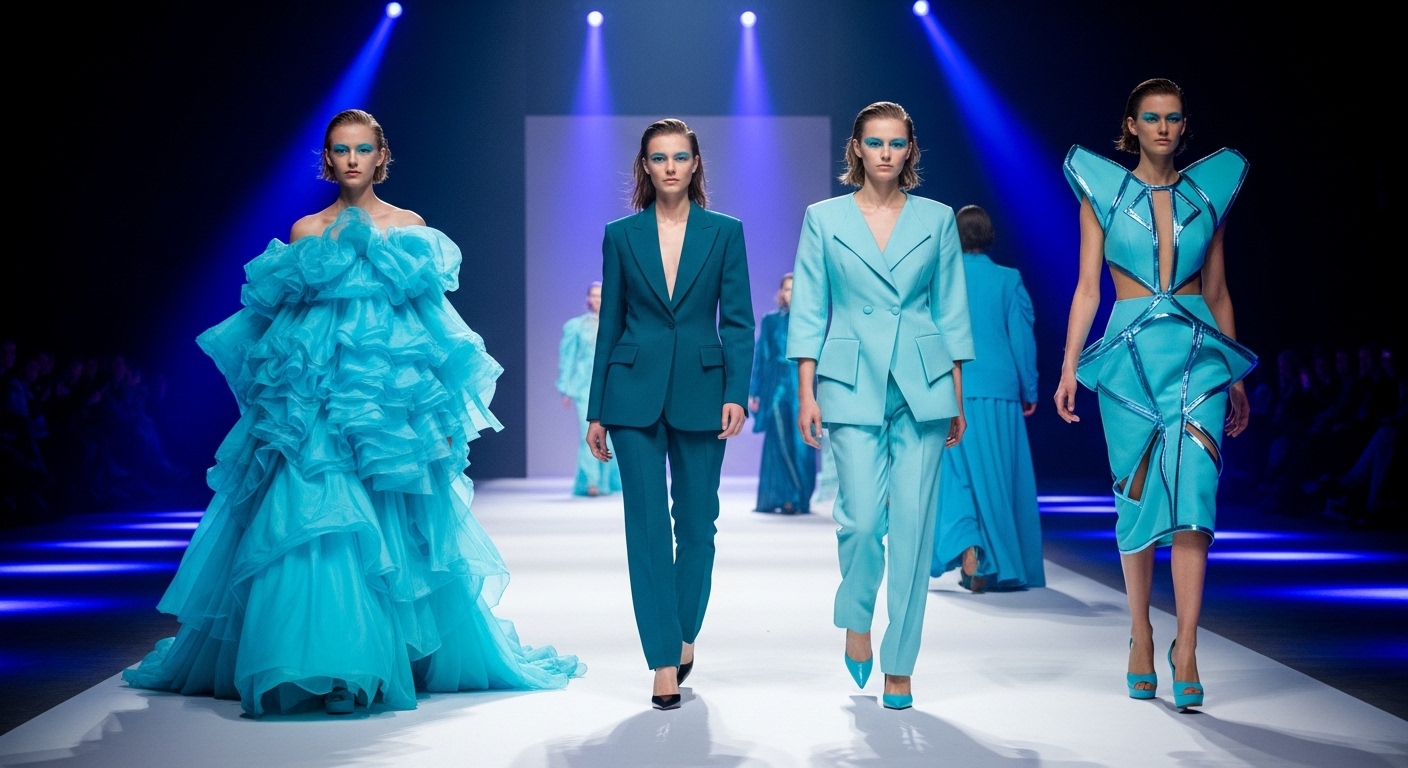 Cyanová in Fashion: Trends and Style Ideas for the Bold