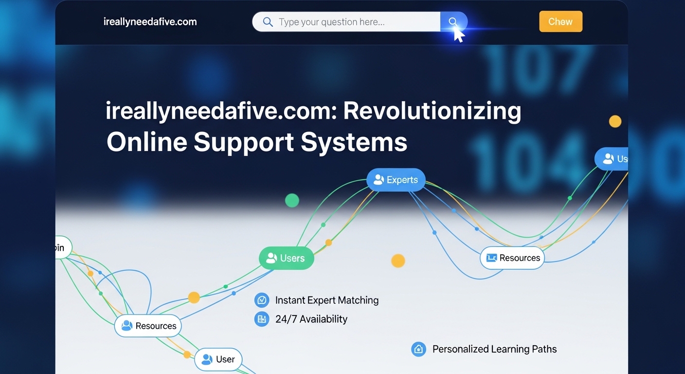 ireallyneedafive.com: Revolutionizing Online Support Systems